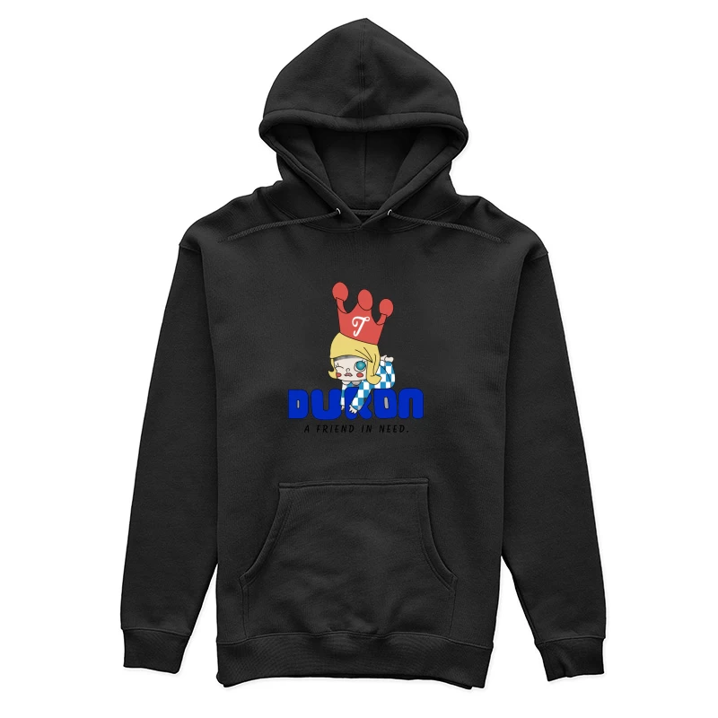 Krone, Mädchen, Freunde, Dukon Damen Pullover Hoodie