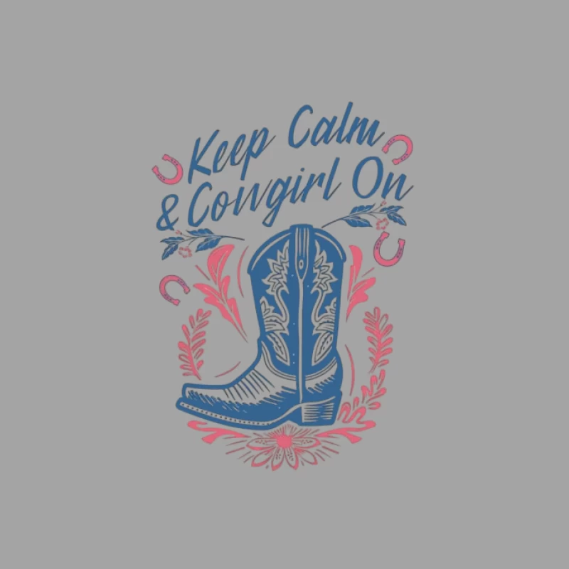 Garde ton calme et continue en Cowgirl Homme T-Shirt