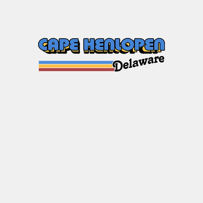 Cape Henlopen, Delaware   Retro Style Design Male Tank Top
