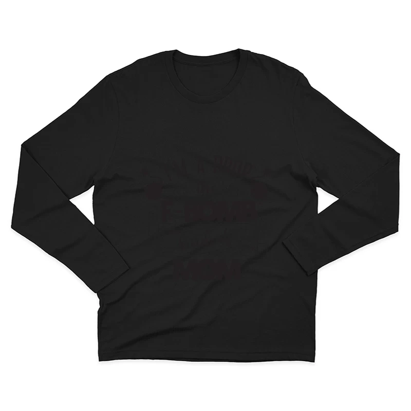 Citation humoristique pour maman Homme Manches Longues T-Shirt