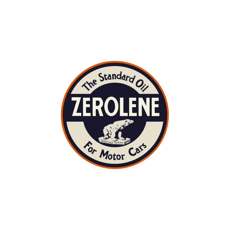 Vintage Standard Oil Zerolene Motor Oil Advertisement with Polar Bear Logo Travel Mug