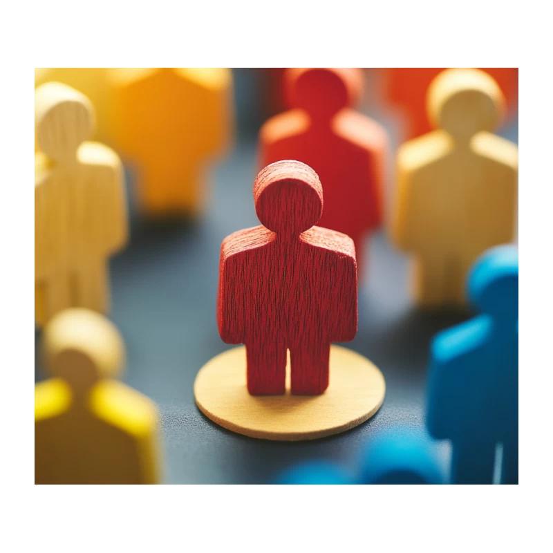 Diverse Colorful Figurines Representing Community Tapestry