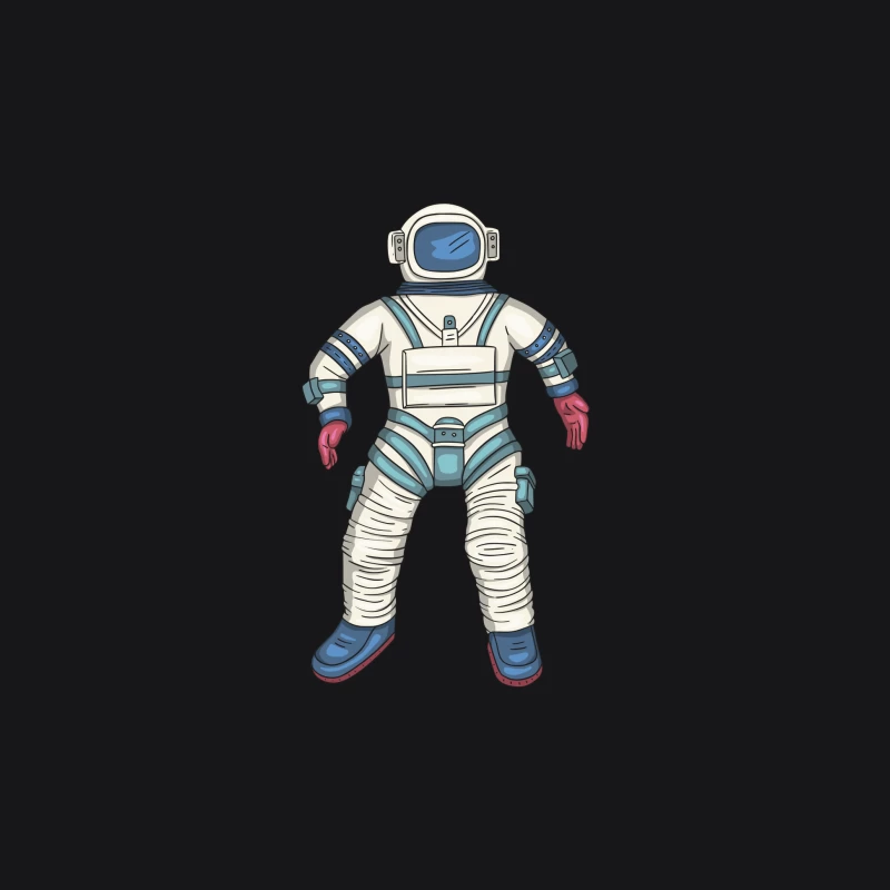 Astronautenanzug Illustration Herren Pullover Hoodie