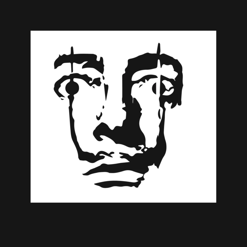 Salvador Dali Face Surrealist Artist Mouse Pad