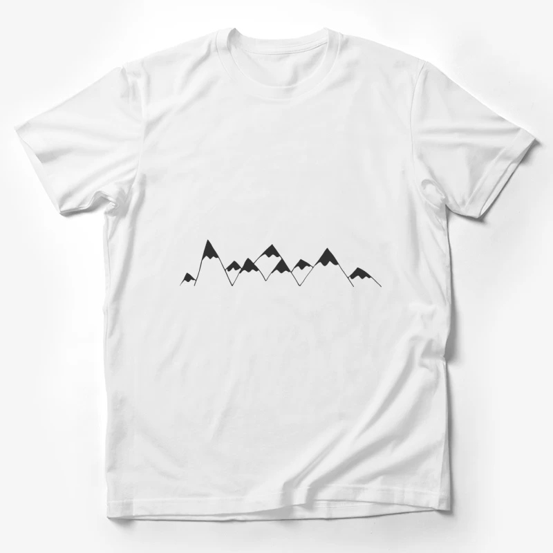 Design de montagnes linéaires minimalistes Homme T-Shirt