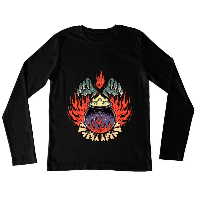 Cauldron of Flames Female Long Sleeve T-Shirt