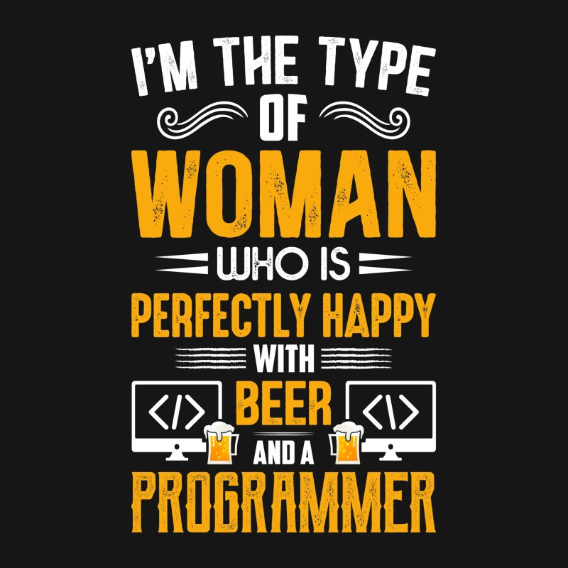 Femme, bière et programmation Femme T-Shirt