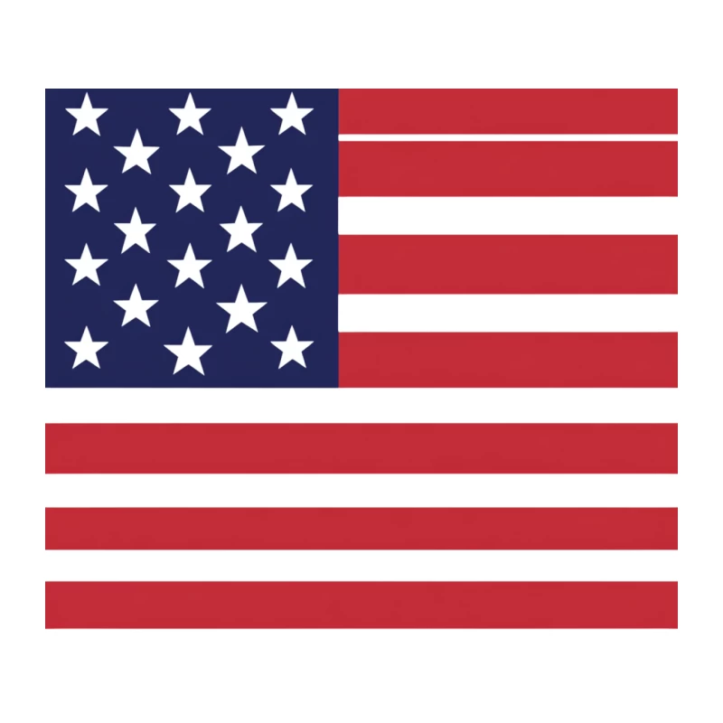 American Flag: Stars and Stripes Patriotic Symbol Tapestry
