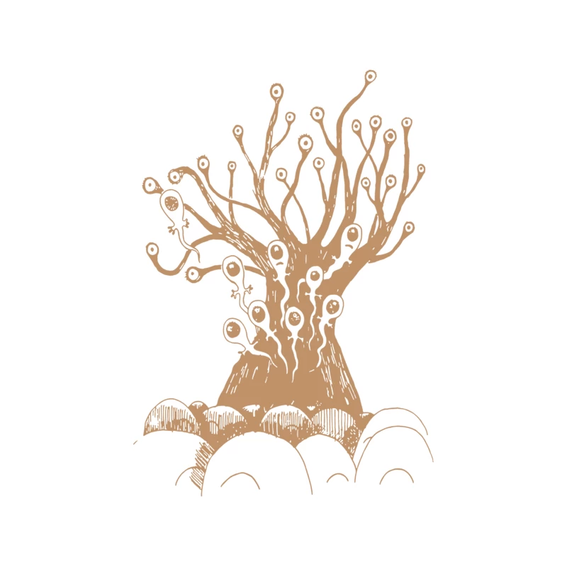 Radiohead Tree Charcoal Grey Tapestry