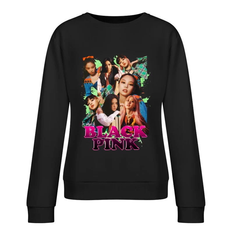 BLACKPINK Music Group Collage Female Pullover Sweatshirt