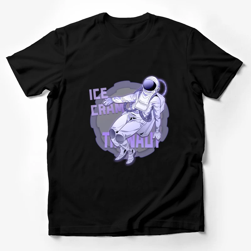 Astronaut im Raum mit Eiscreme Herren T-Shirt
