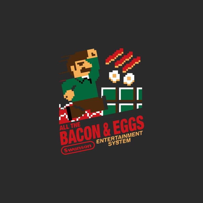 Retro Gaming Parody: All the Bacon & Eggs Entertainment System Baseball Cap