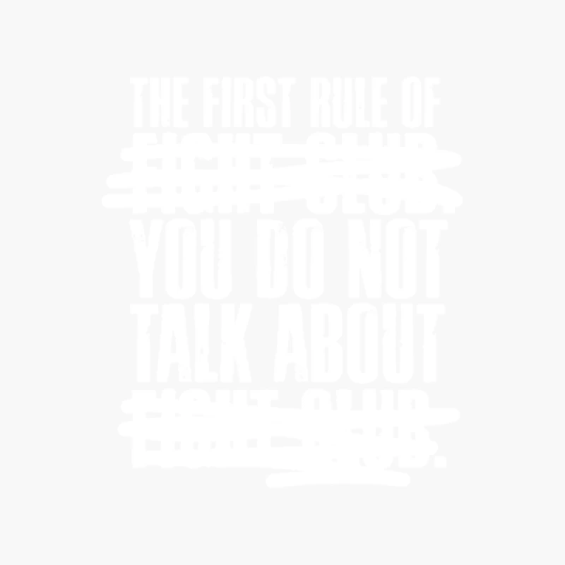 The First Rule of Fight Club... Cotton Tote Bag