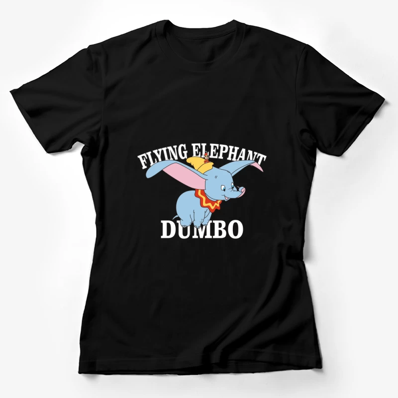 Fliegender Elefant Dumbo Design Damen T-Shirt