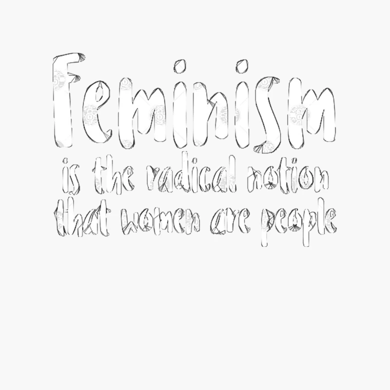 FEMINISM is the radical notion that women are people Cotton Tote Bag