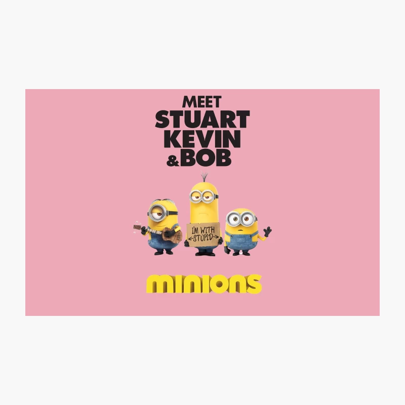 Meet Stuart, Kevin and Bob: Minions Movie Poster Travel Mug