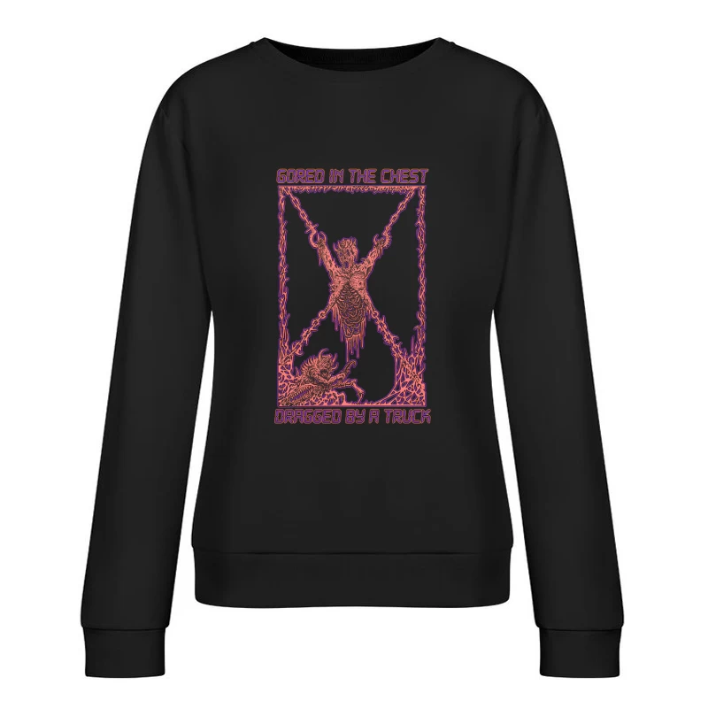 Sanguisugabogg Gored In The Chest Female Pullover Sweatshirt