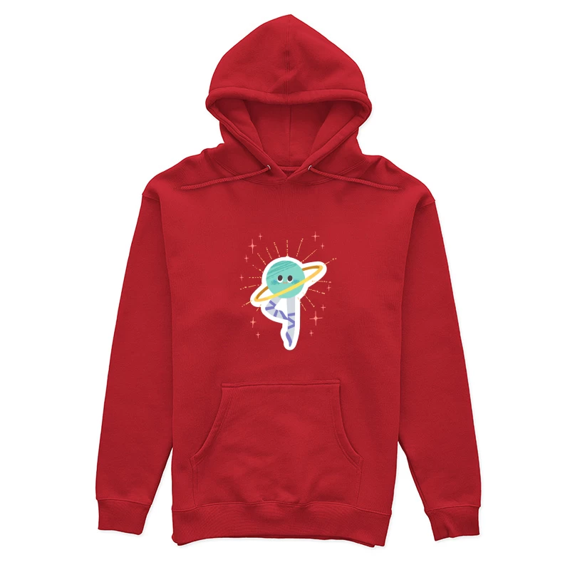 Niedlicher Saturn im Ballett Damen Pullover Hoodie