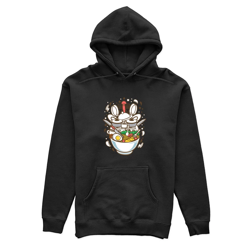 Bol de Ramen Artistique Femme Sweat à capuche
