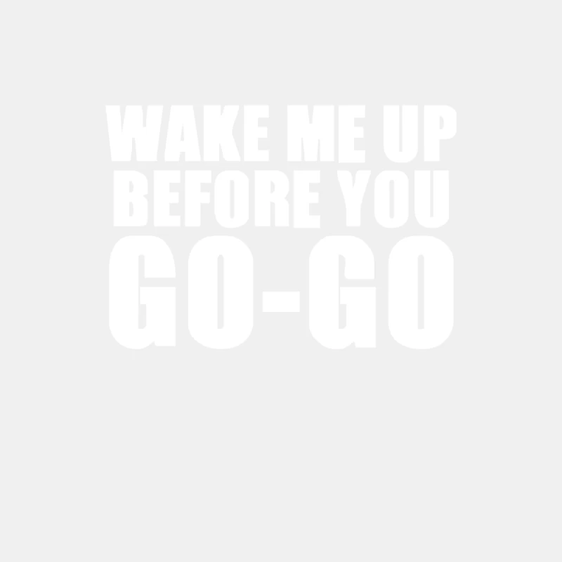 Wake Me Up Before You Go-Go Retro 80s wham Male Tank Top