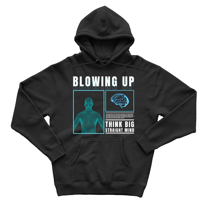 Denken groß und gerade Herren Pullover Hoodie