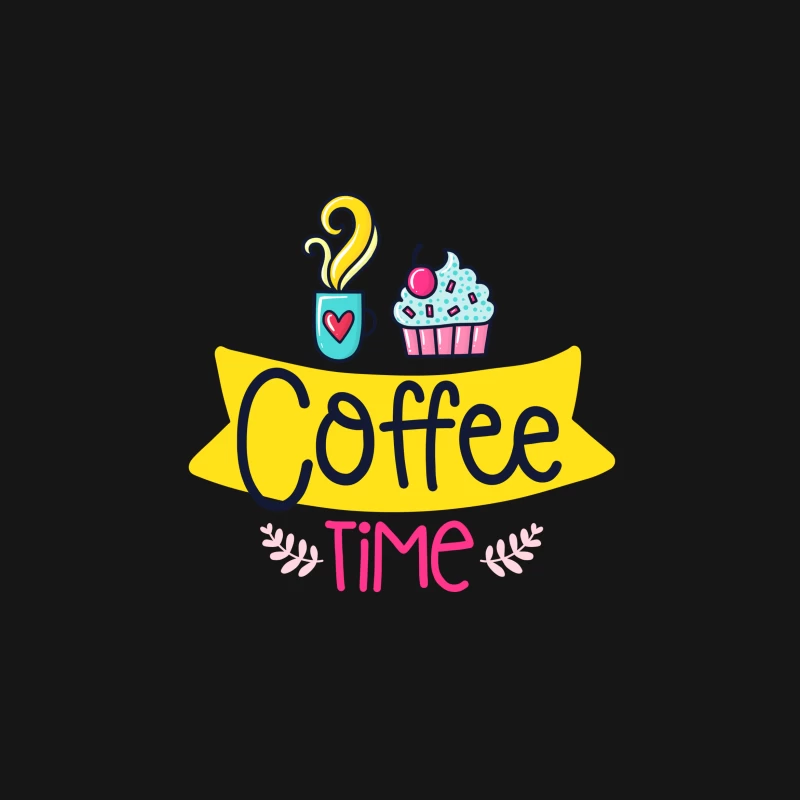 Pause café avec cupcake Femme T-Shirt