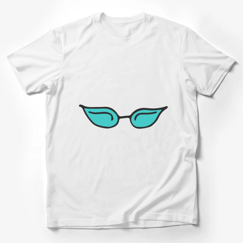 Lunettes de soleil rétro turquoise Homme T-Shirt