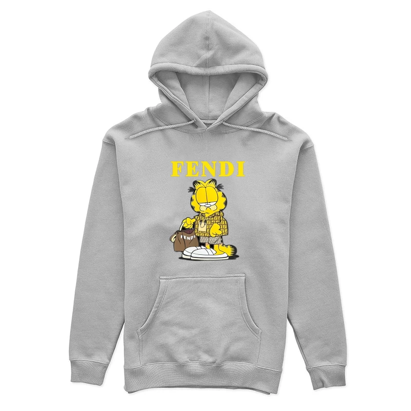 Garfield in Luxusmode von Fendi Damen Pullover Hoodie