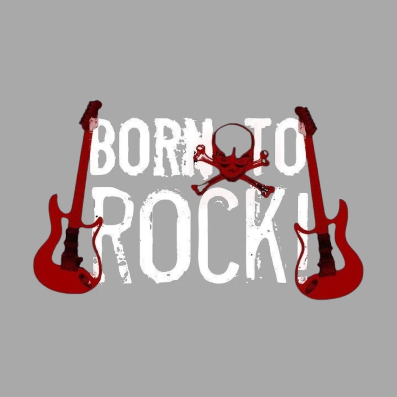 Rock Music Design Featuring Guitars and Skull Male Pullover Hoodie