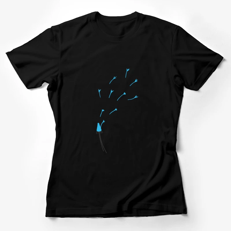 Dessin de pissenlit en graines Femme T-Shirt