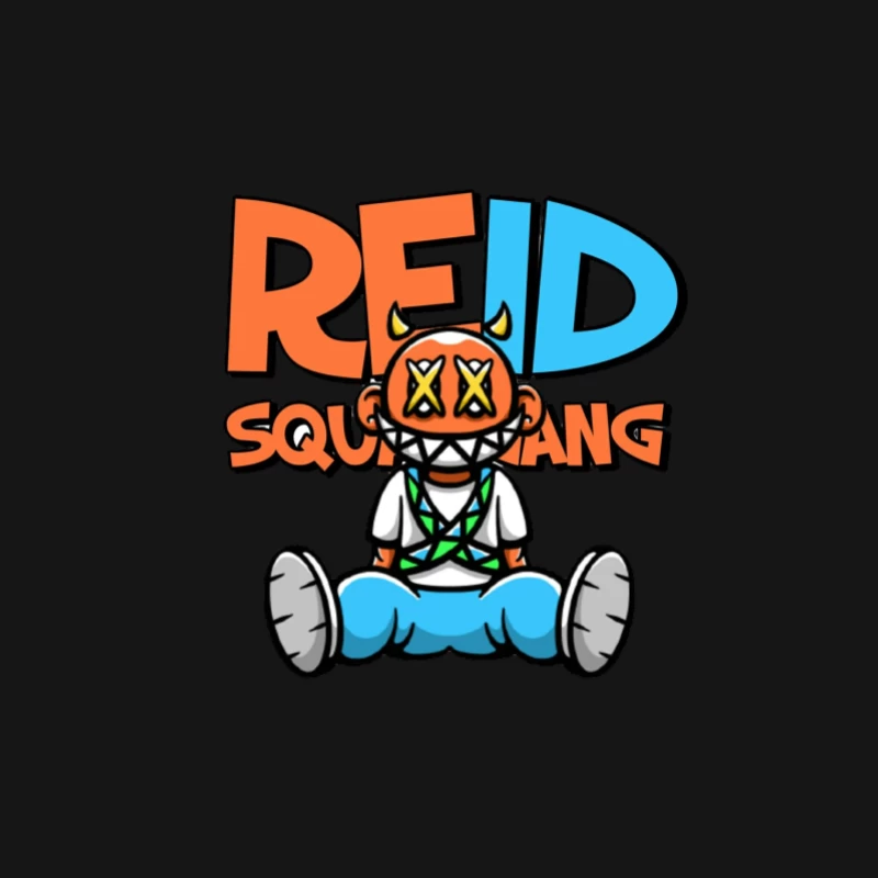 Reid Squid Gang Figuren Design Herren Langarm T-Shirt