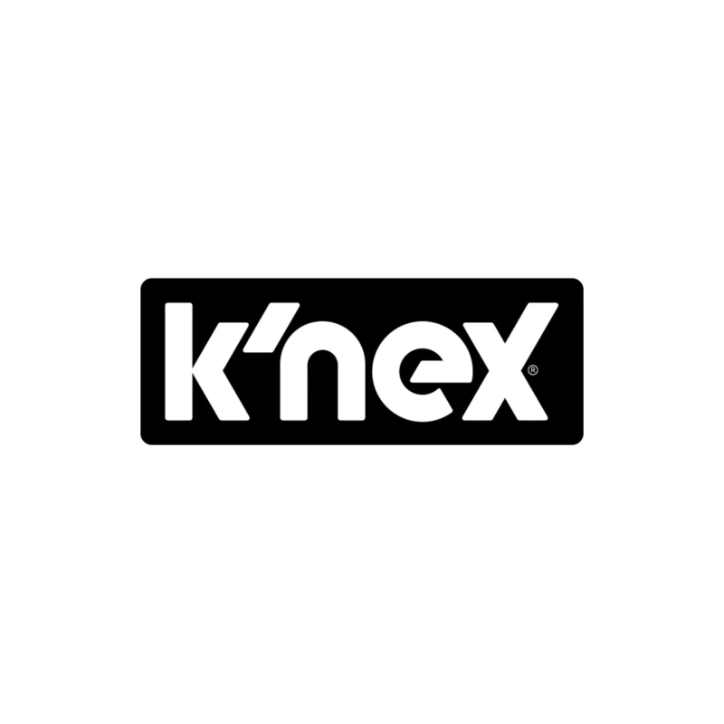 K'NEX Construction Toys Brand Logo in Black and White Mouse Pad