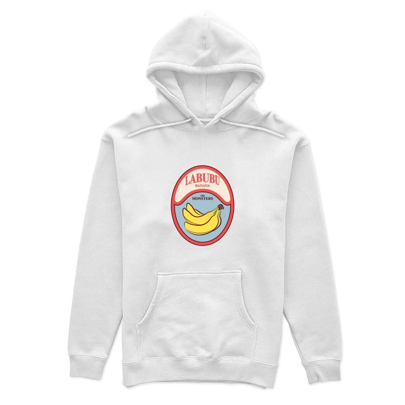 Labubu Bananen Grafik Abzeichen Damen Pullover Hoodie