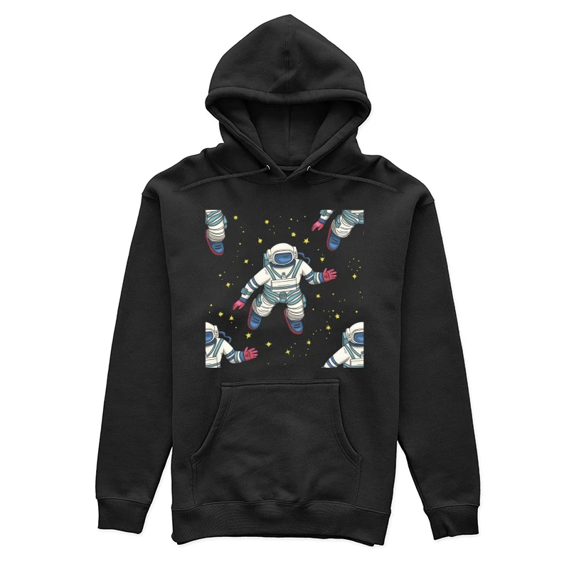 Astronautenmuster im Weltraum Damen Pullover Hoodie