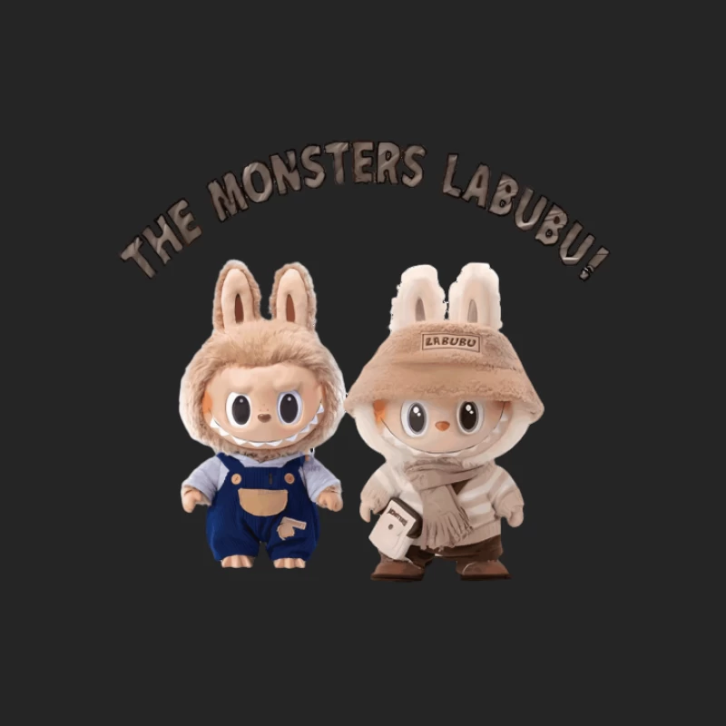 Die Monster Labubu Kuscheltiere Damen Pullover Sweatshirt