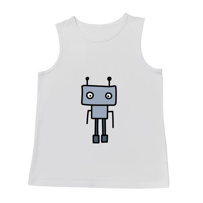 Illustration d'un robot cartoon Homme Débardeur
