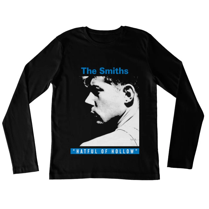 The Smiths 'Hatful of Hollow' Album Cover Art in Black and White Female Long Sleeve T-Shirt