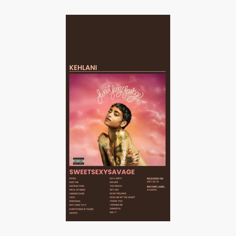 Kehlani's SweetSexySavage Album Cover and Tracklist iPhone Case