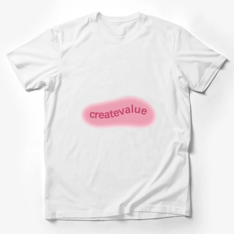 Forma rosa con scritta Create Value Maglietta Uomo