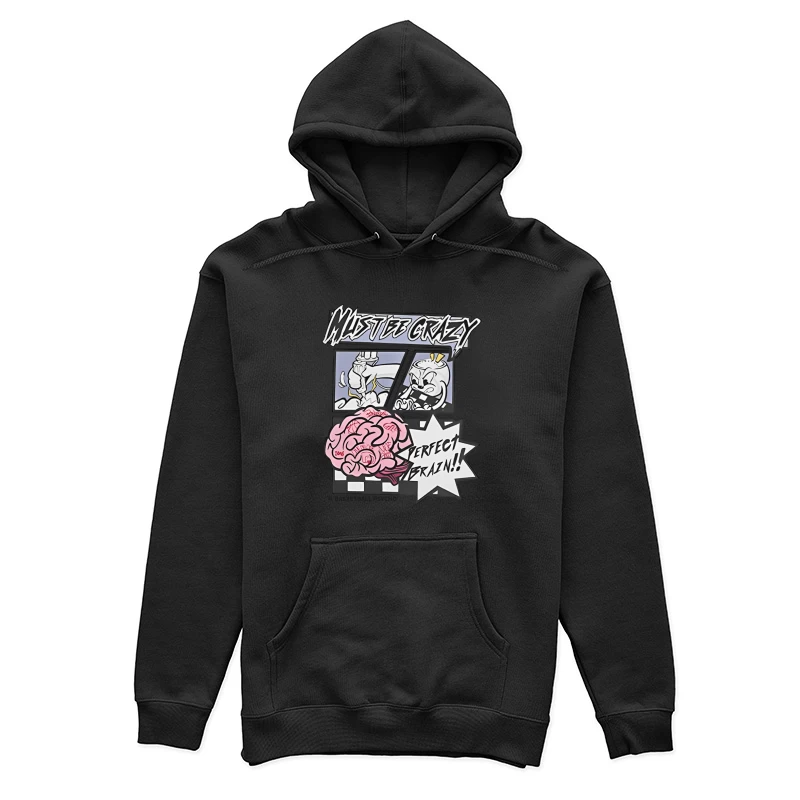 Perfektes Gehirn Comic-Stil Illustration Damen Pullover Hoodie