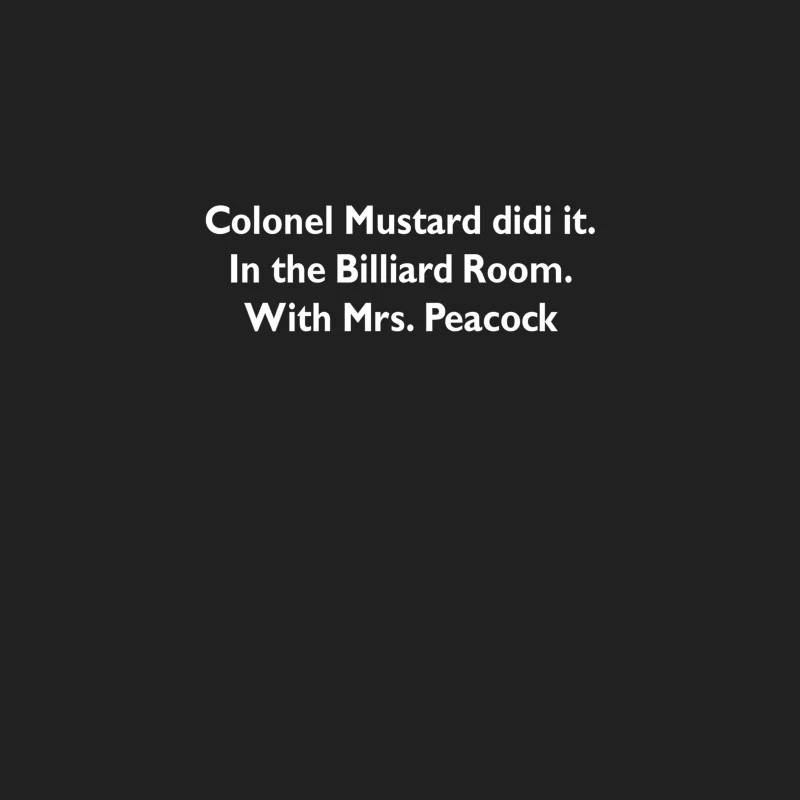 Colonel Mustard Clue Billiard Funny Bucket Hat