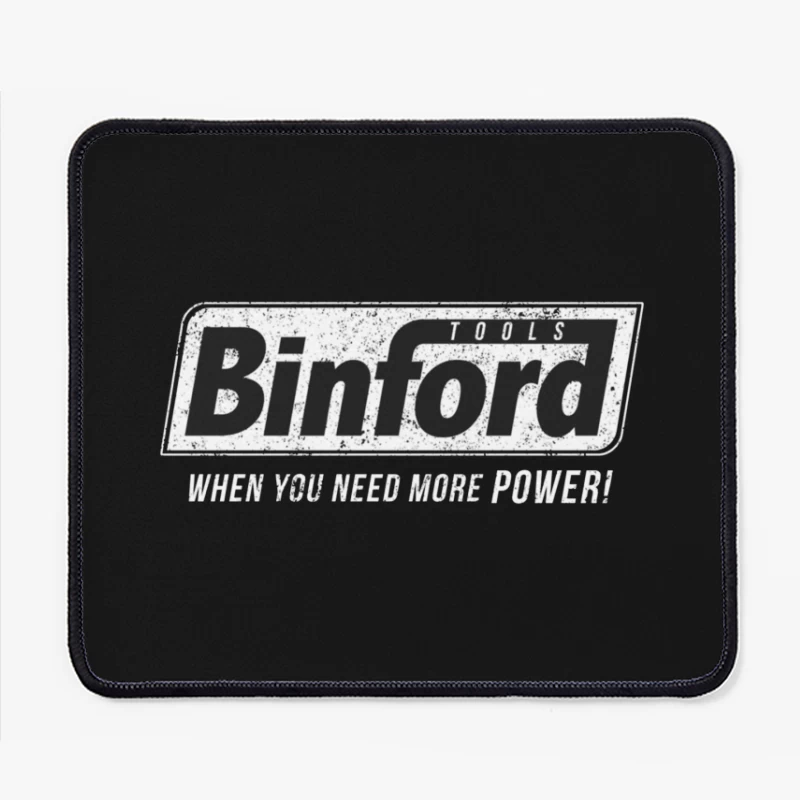 Vintage Binford Tools Logo with Power Slogan Mouse Pad