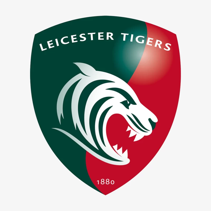 Leicester Tigers Rugby Club Official Logo Shield with Tiger Emblem Female Pullover Sweatshirt