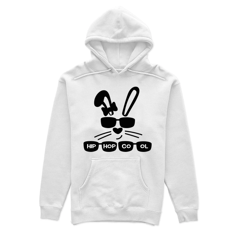 Design de lapin avec lunettes et texte Femme Sweat à capuche