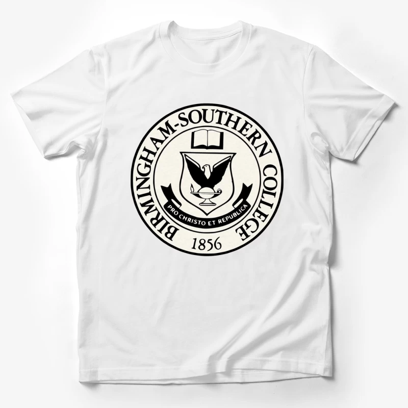 Official Seal of Birmingham-Southern College Founded 1856 Male T-Shirt