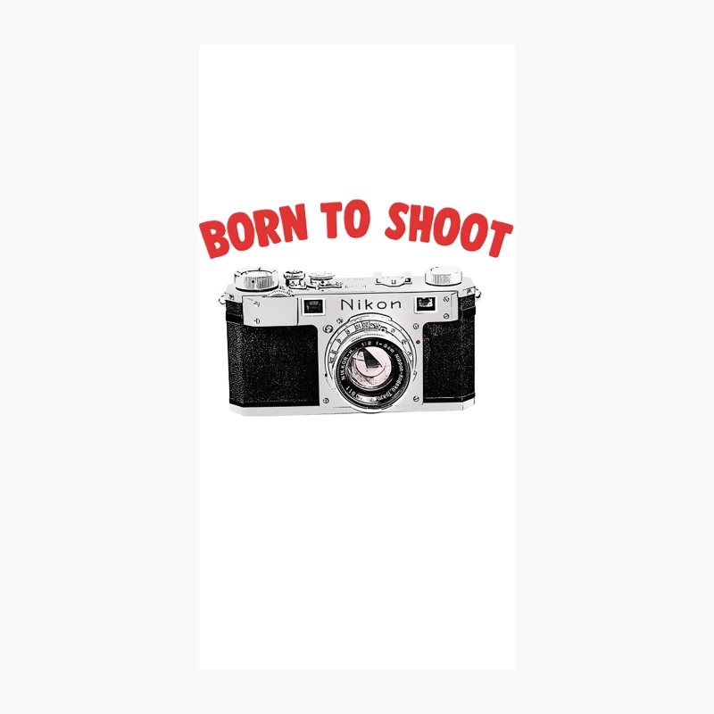 Born To Shoot  Camera Geek Gift Design iPhone Case