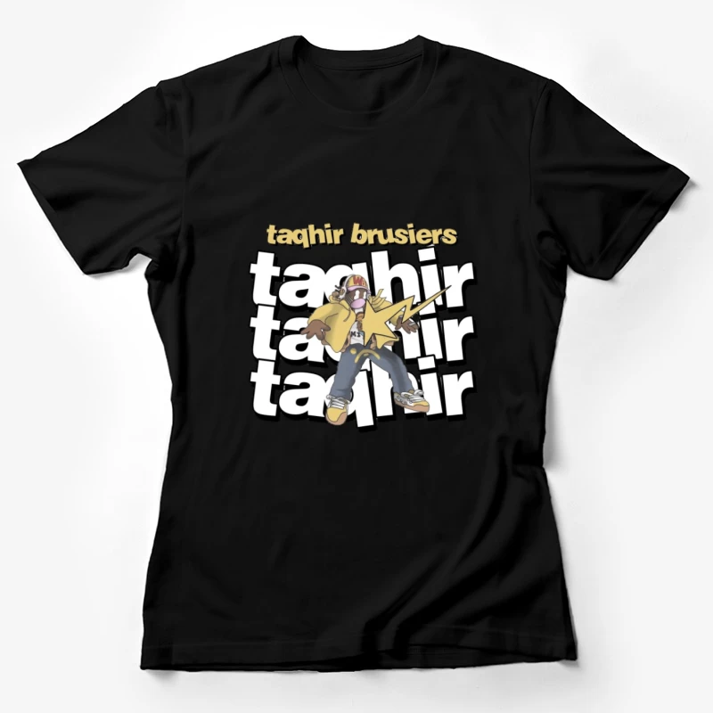 Comicfigur mit Blitzen Damen T-Shirt