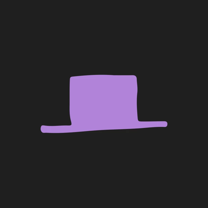 Chapeau haut de forme violet Homme Débardeur