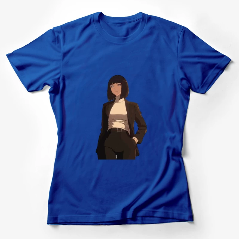 Anime-Figur im Anzug Damen T-Shirt
