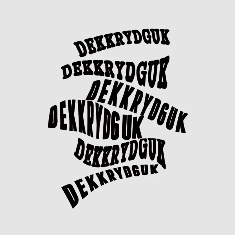 Optischer Effekt mit Schrift Damen Pullover Hoodie